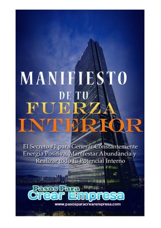 Manifiesto de tu fuerza interior | PDF