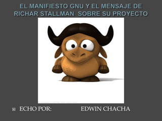 MANIFIESTO GNU