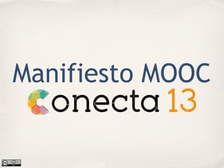 Manifiesto MOOC
 