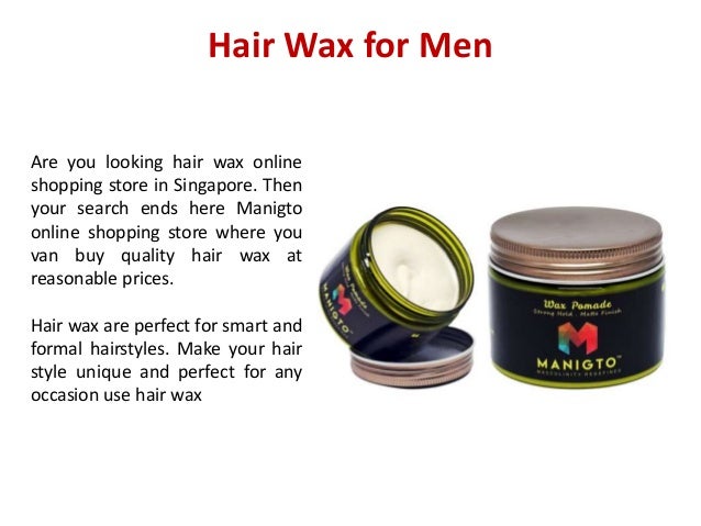 Buy Hair Wax For Men Manigto