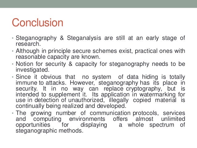 Phd thesis steganography