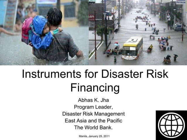 Instruments for Disaster Risk Financing | PPTX | Insurance | Personal ...