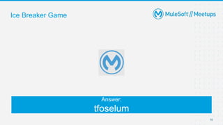 10
Ice Breaker Game
Answer:
tfoselum
 