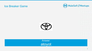 7
Ice Breaker Game
Answer:
atoyot
 