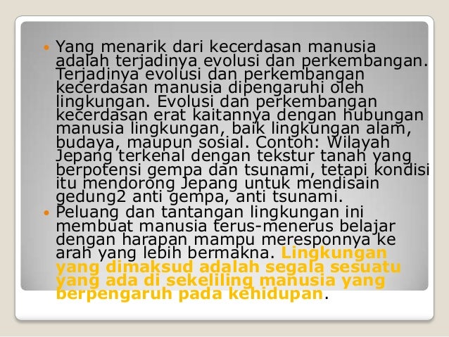 Manusia & liingkungan sosial budaya