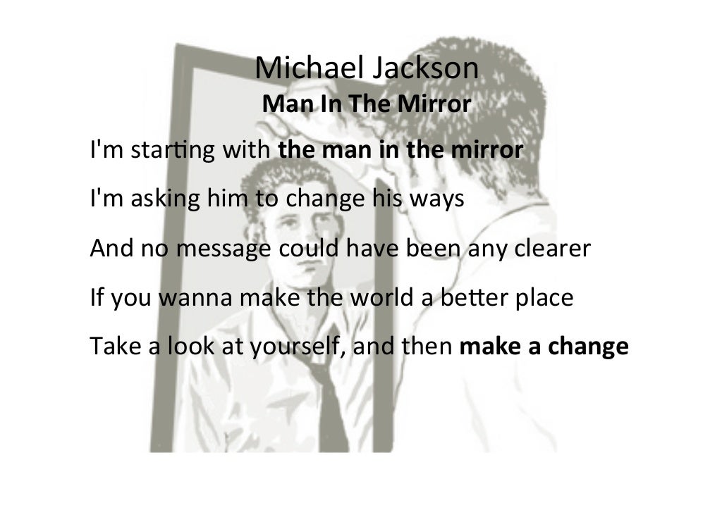 Man in the mirror