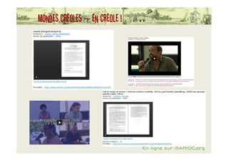 Mondes créoles ~ en créole !




                               En ligne sur MANIOC.org
 