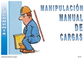 Apr-24
/ Manipulación Manual de Cargas.
 