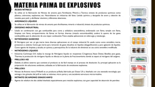Manipulación DE EXPLOSIVOS EN LA INDUSTRIA Y MINERIA | PPTX