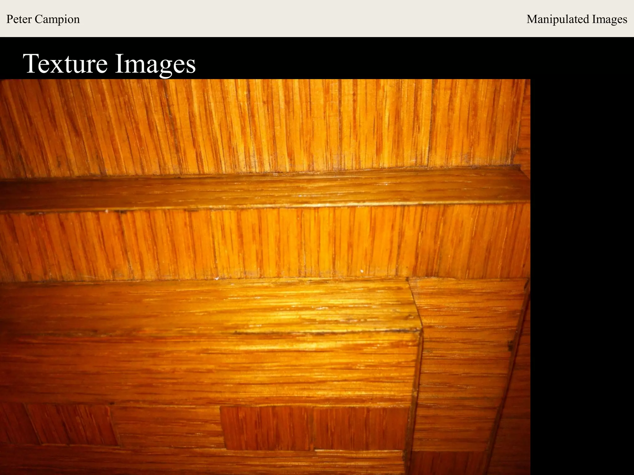 Peter Campion Manipulated Images
Texture Images
 