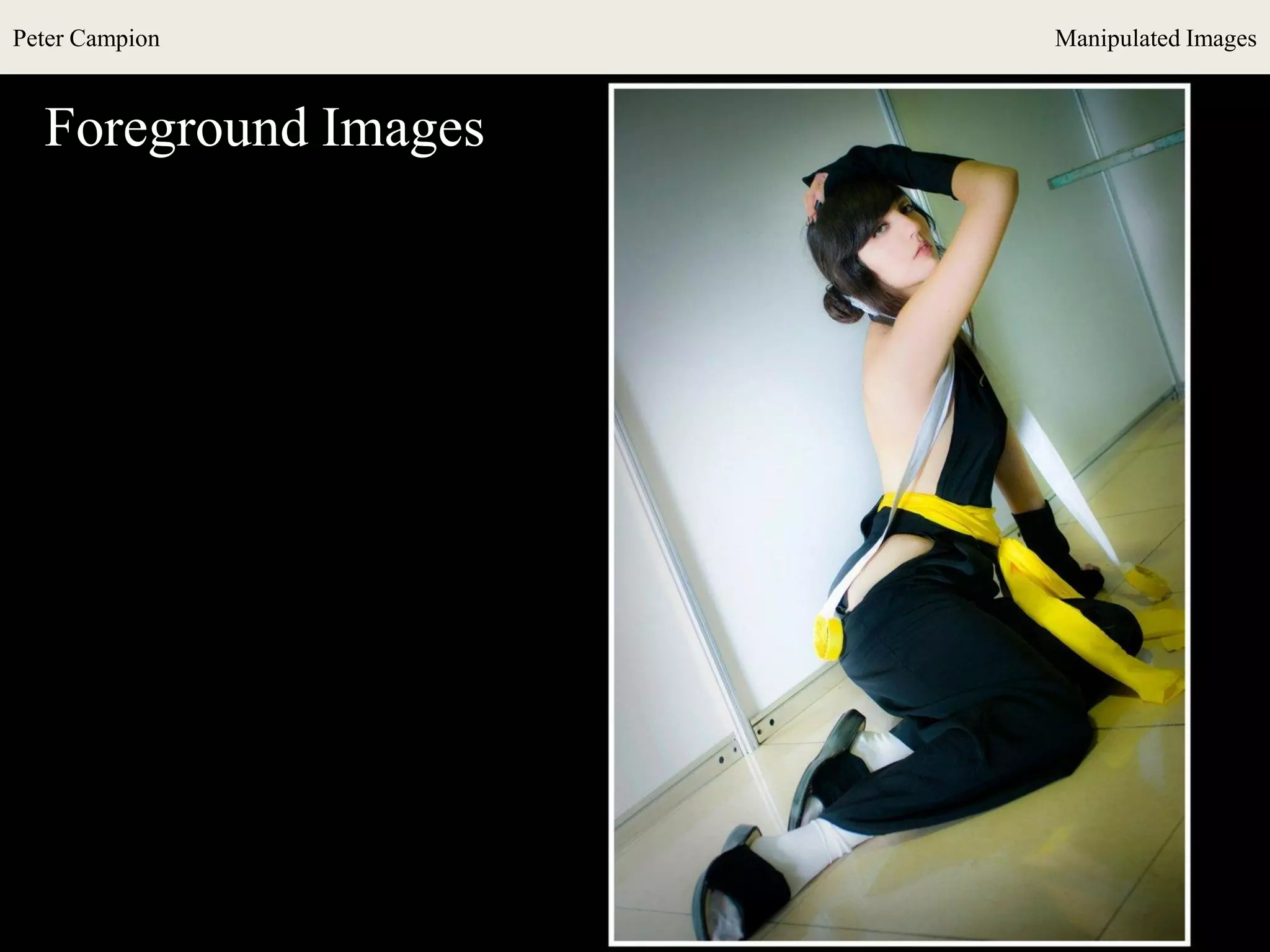 Peter Campion Manipulated Images
Foreground Images
 