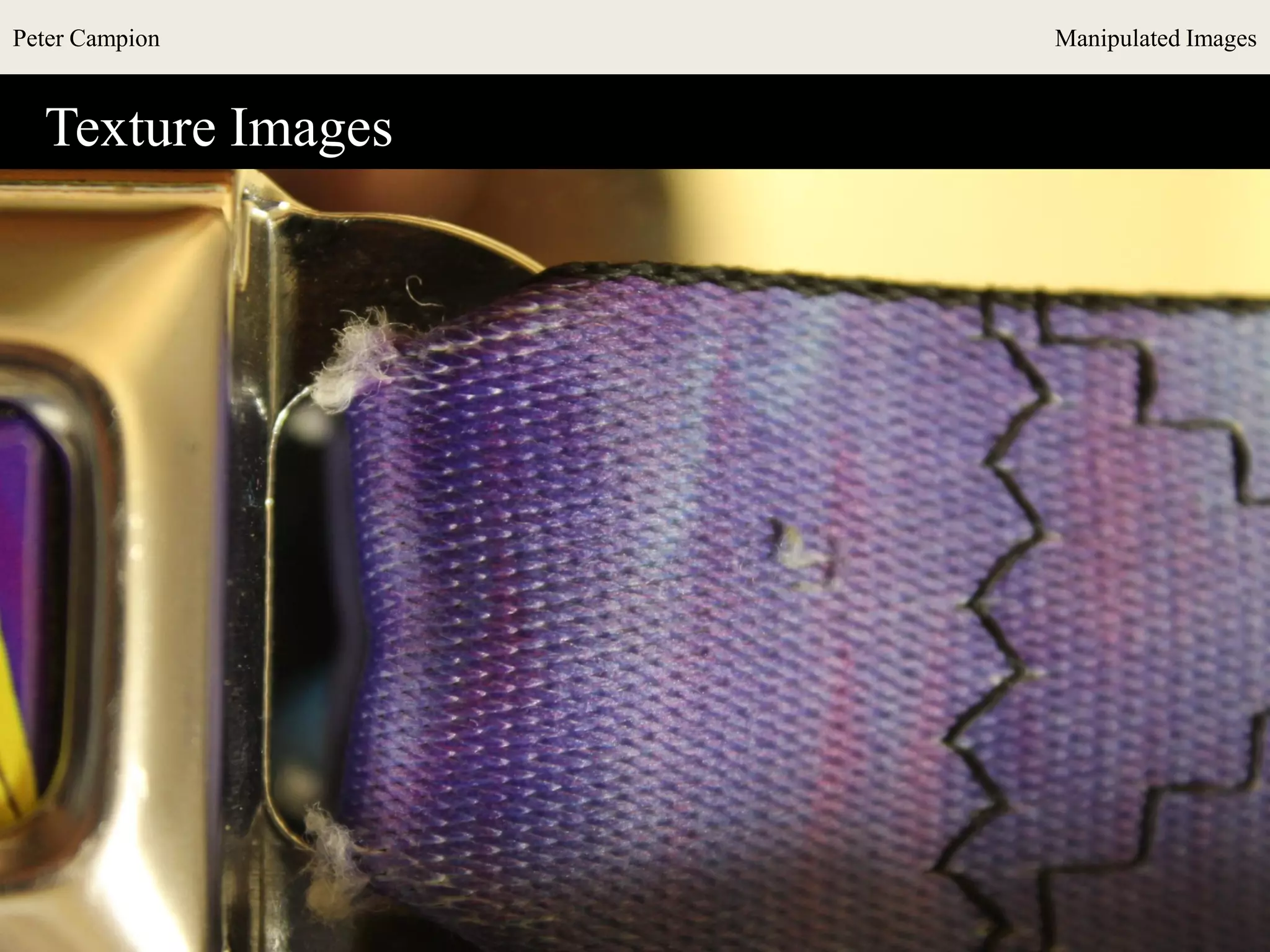 Peter Campion Manipulated Images
Texture Images
 