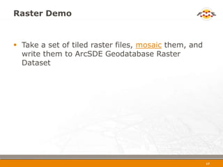 Tips for Manipulating Data in Esri Geodatabase using FME | PPT