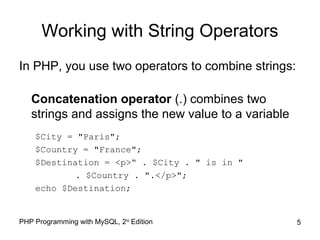 Manipulating strings | PPT