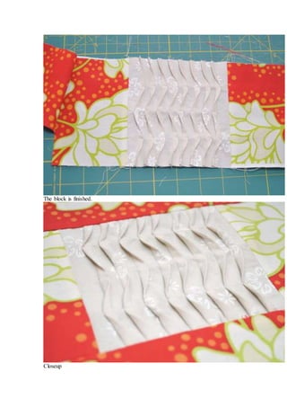 The block is finished.
Closeup
 