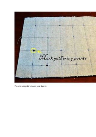 Pinch the dot point between your fingers...
 