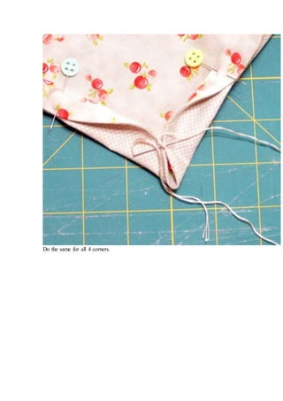 Do the same for all 4 corners.
 