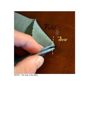 DONE! - The back of the fabric.
 