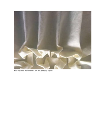 You may find the diamonds are not perfectly square.
 