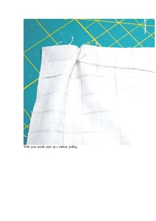 With your needle pick up c without pulling.
 