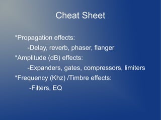 Manipulating properties of sound | PPT | Digital Audio | Computer ...