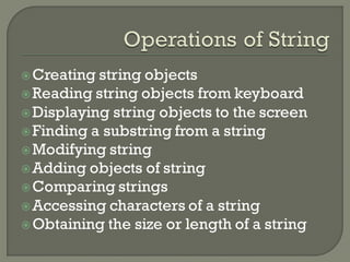 Manipulating strings | PPT