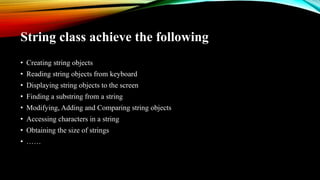 Manipulation strings in c++ | PPTX