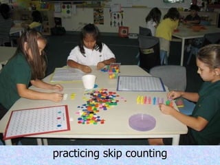 practicing skip counting 