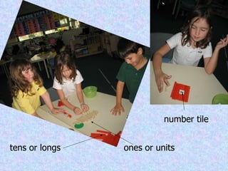 tens or longs ones or units number tile 