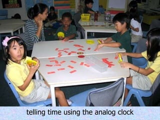 telling time using the analog clock 