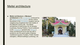 Manipur Beautiful House Manipur-The Jewel of India | PPTX