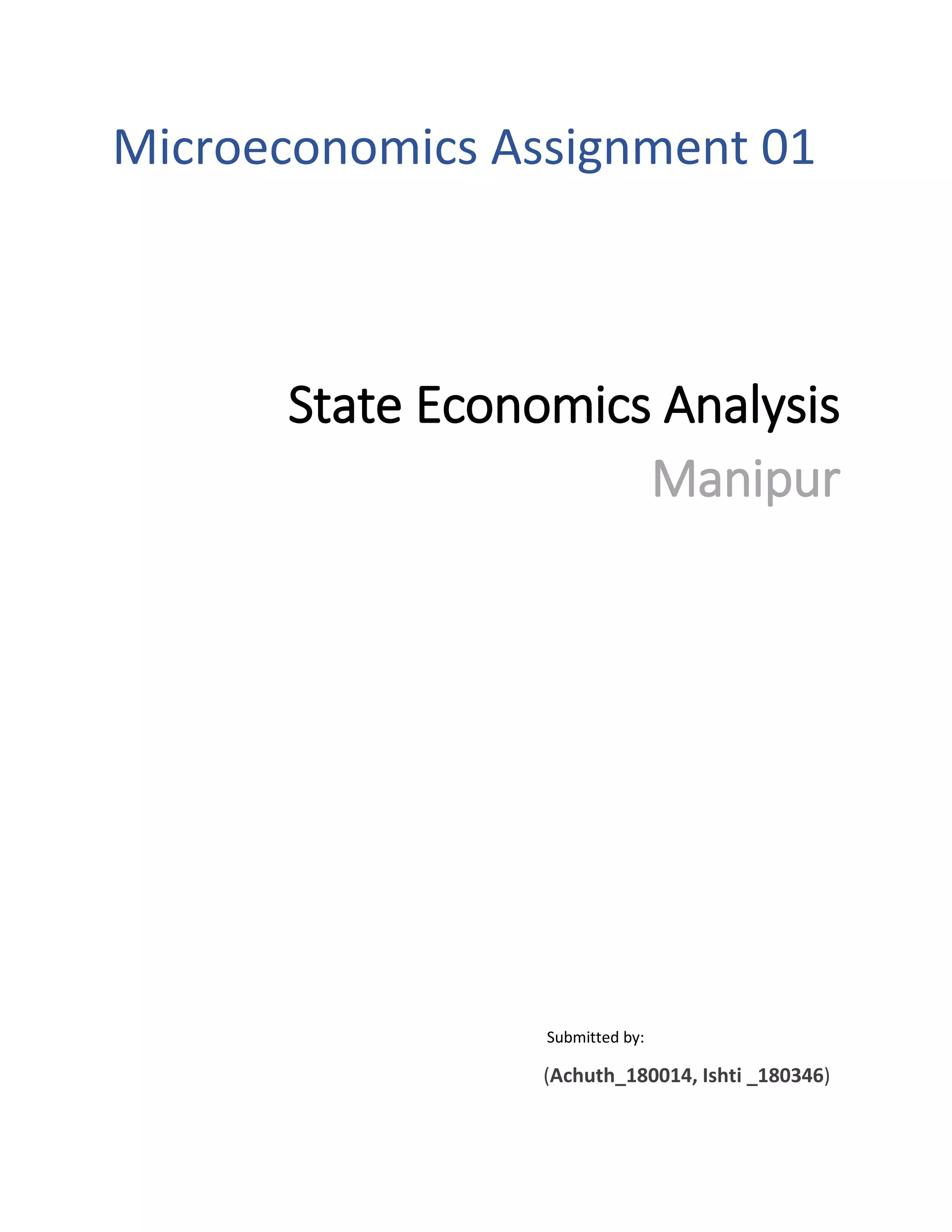 Manipur economics assignment | PDF