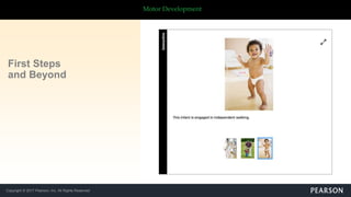 Copyright © 2017 Pearson, Inc. All Rights Reserved
Motor Development
First Steps
and Beyond
 