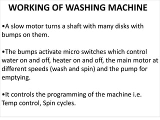 Manish1 washing machine control | PPTX