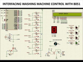 INTERFACING WASHING MACHINE CONTROL WITH 8051
 