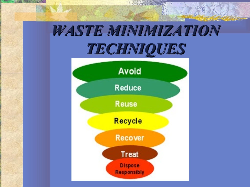 WASTE MINIMISATION TECHNIQUES
