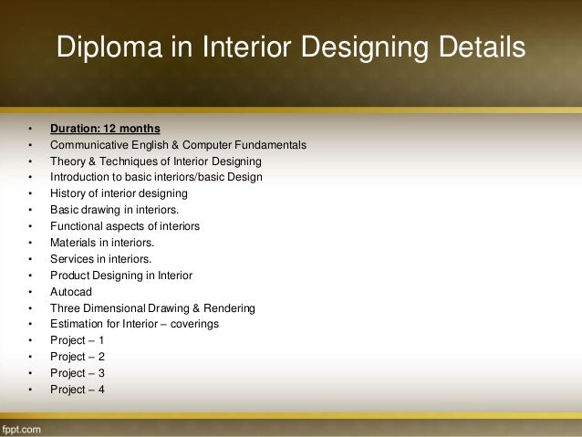 Manisha Design Diploma Interior Designing Course In