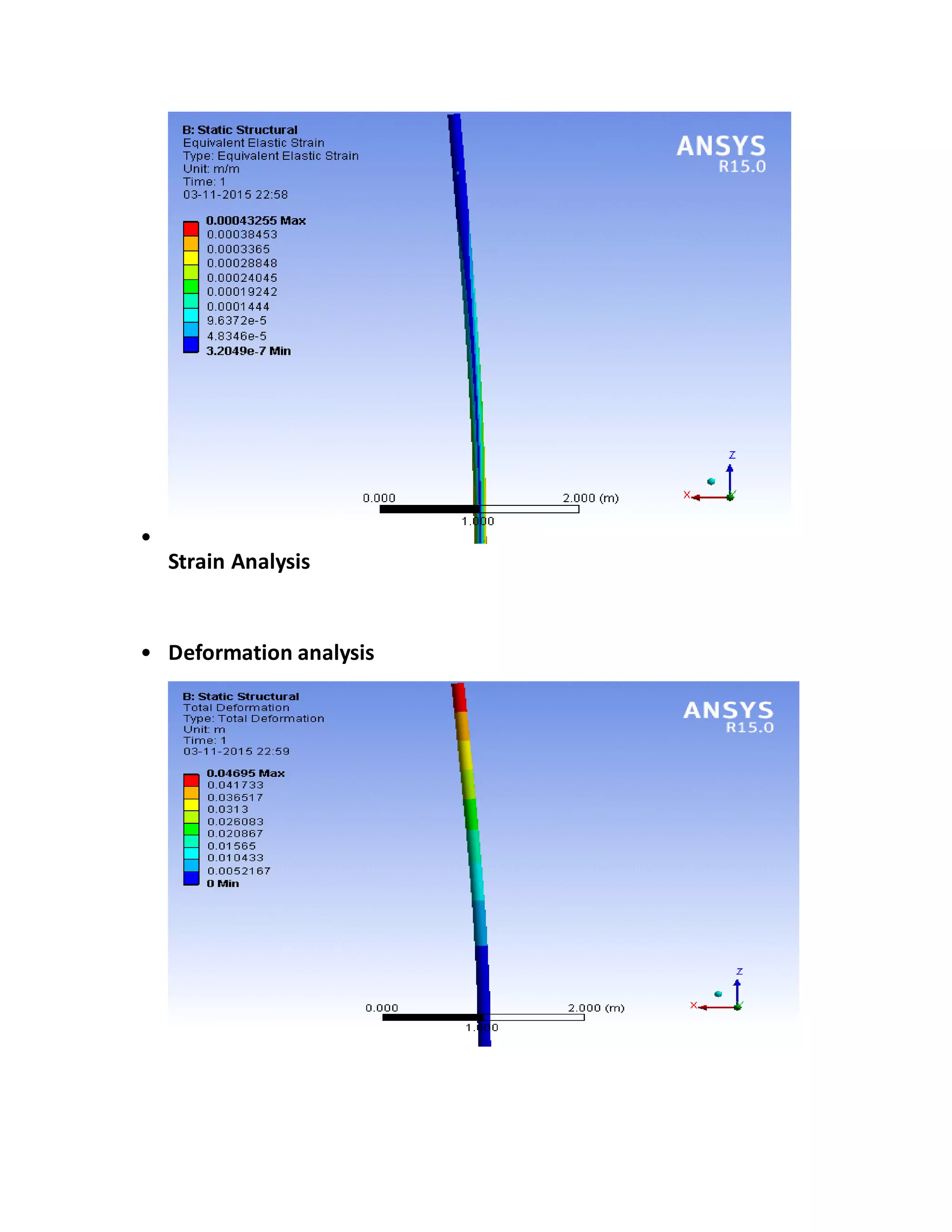 •
Strain Analysis
• Deformation analysis
 