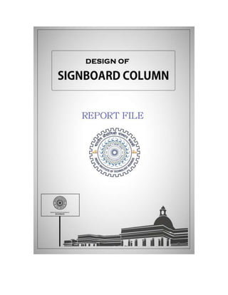 Project for Design of a Signboard Column | DOCX