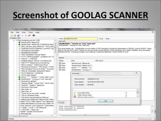 Screenshot of GOOLAG SCANNER
 