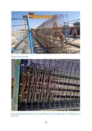 33
Figure 2 Reinforcement
Figure 3 Helical Bar of 20 mm dia. / Length 700 mm / Used to support Duct / Total Bars 8 ( 4 on
each end )
 