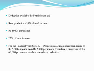 Tax Deduction | PPTX