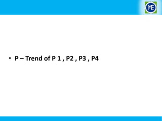 • P – Trend of P 1 , P2 , P3 , P4

 
