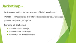 Retrofitting of Masonry Buildings | PPTX