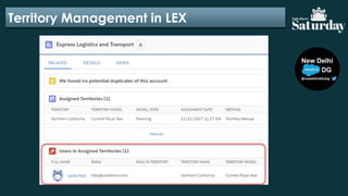 Territory Management in LEX
 