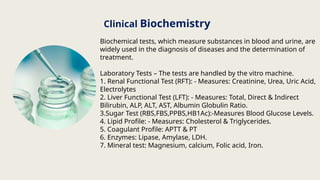 Medical diagnostics and laboratory for 3 months internship ppt | PPTX