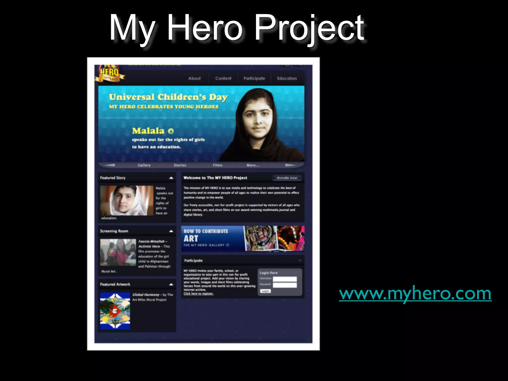 My Hero Project

www.myhero.com

 