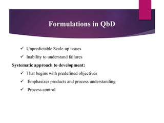Quality by Design and Process Analytical Technology | PPTX