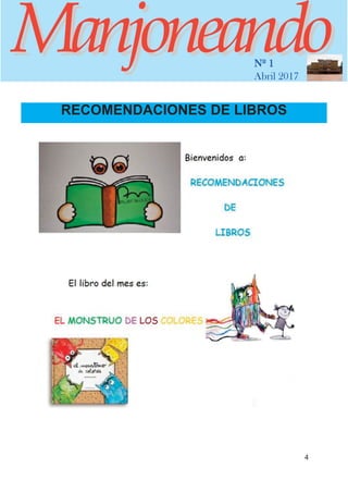 ManjoneandoManjoneandoNº 1
Abril 2017
4
RECOMENDACIONES DE LIBROS
 