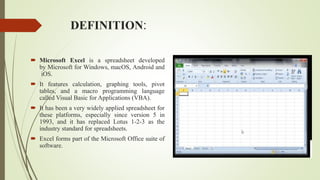 ms excel | PPT